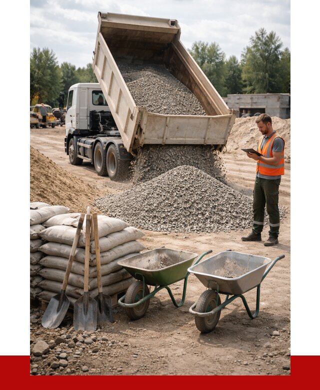 Доставка нерудных материалов в Верхней Пышме от 1231 руб. | ПРОНЕРУДВрх