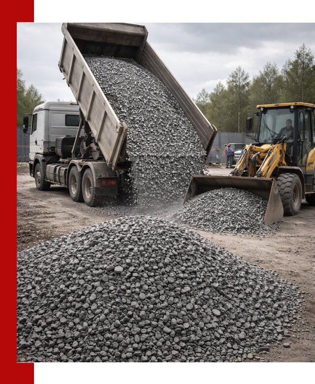 Доставка и продажа щебня гранитного в Верхней Пышме