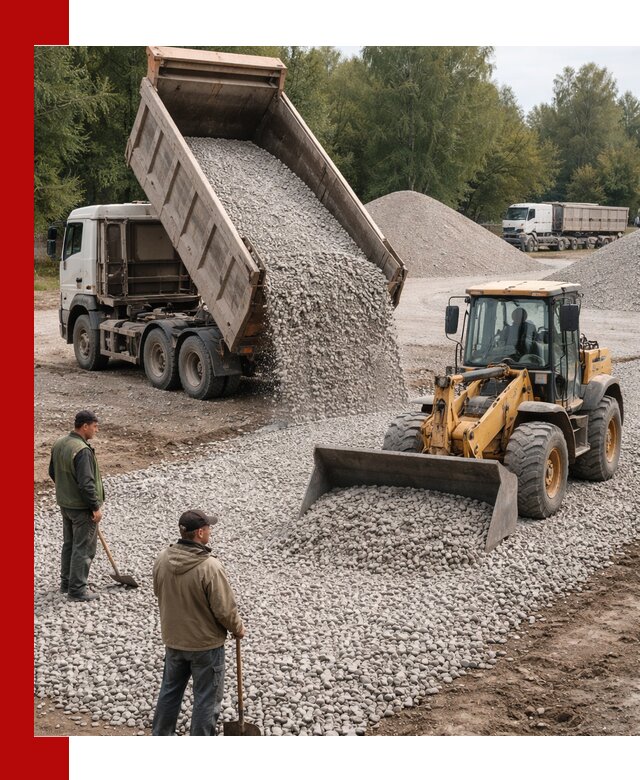 Купить гравийный щебень фракция 20-40 в Верхней Пышме с доставкой