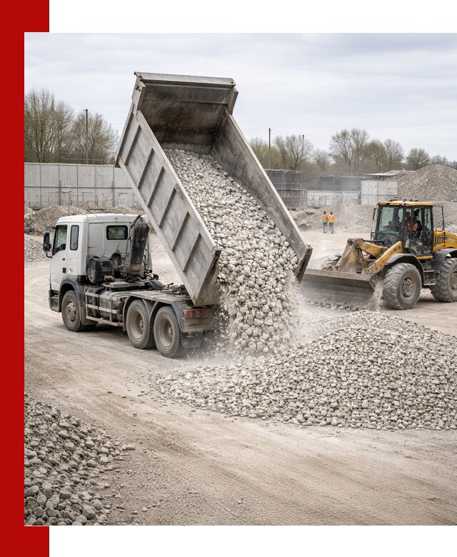 Доставка и продажа известнякового щебня в Верхней Пышме