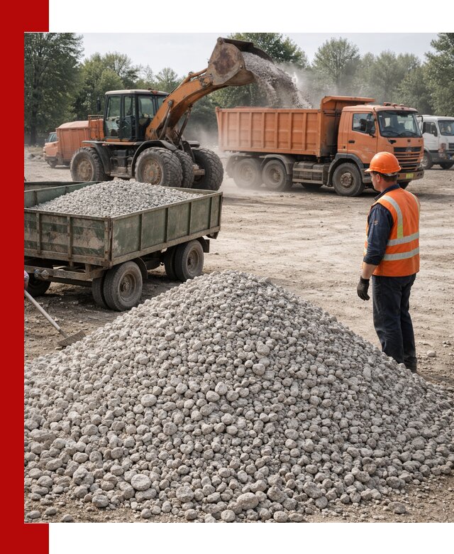 Доставка известнякового щебня фракция 20–40 в Верхней Пышме