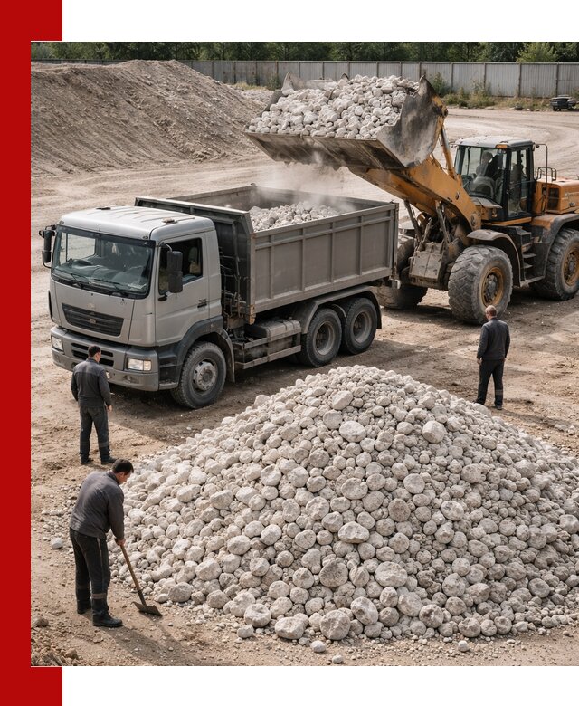 Известняковый щебень фракция 70–150 с доставкой в Верхней Пышме