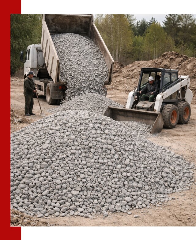 Доставка доломитового щебня в Верхней Пышме напрямую от карьера