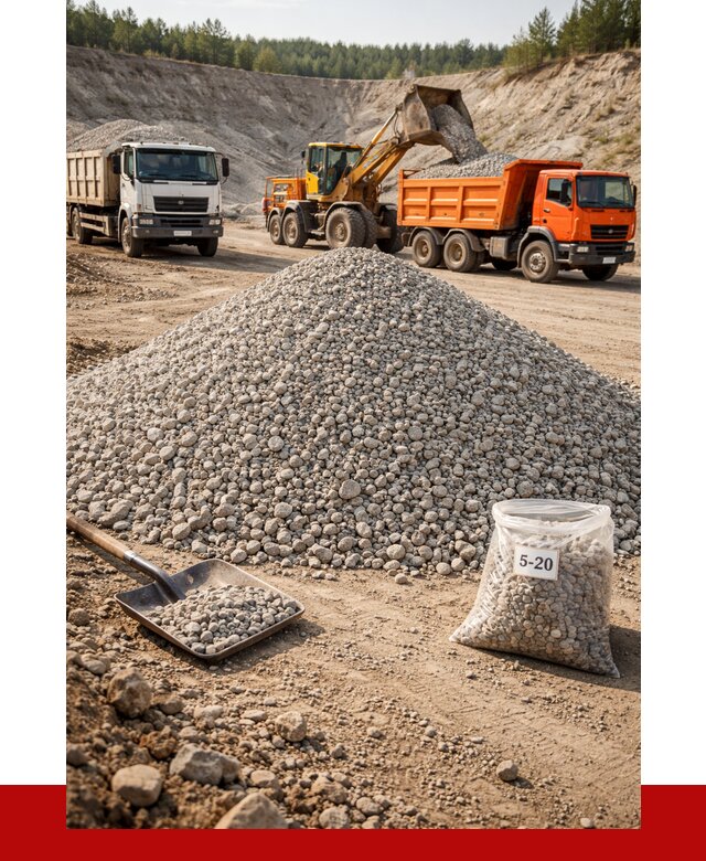 Доломитовый щебень фр. 5-20 в Верхней Пышме от 4309 р. | ПРОНЕРУДВрх