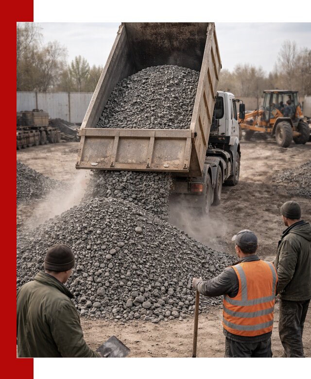 Доставка шлакового щебня в удобные сроки по выгодной цене в Верхней Пышме