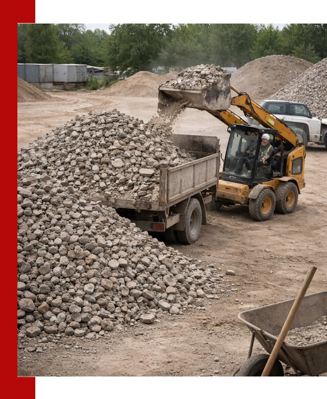 Доставка вторичного щебня в Верхней Пышме для строительных работ