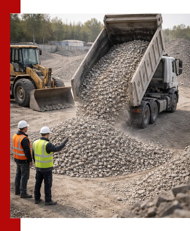Вторичный щебень фракция 40–70 доставка в Верхней Пышме