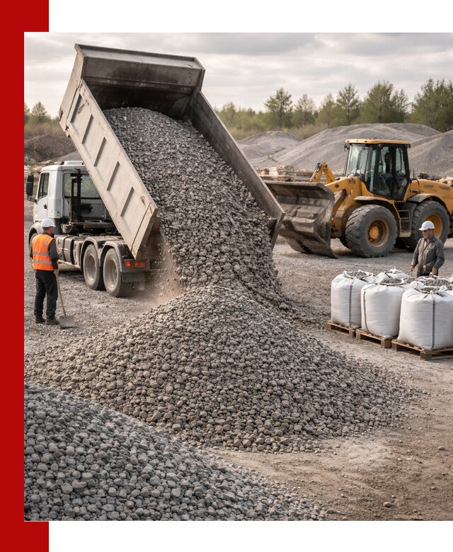 Бетонный щебень фракция 5–20 с доставкой в Верхней Пышме