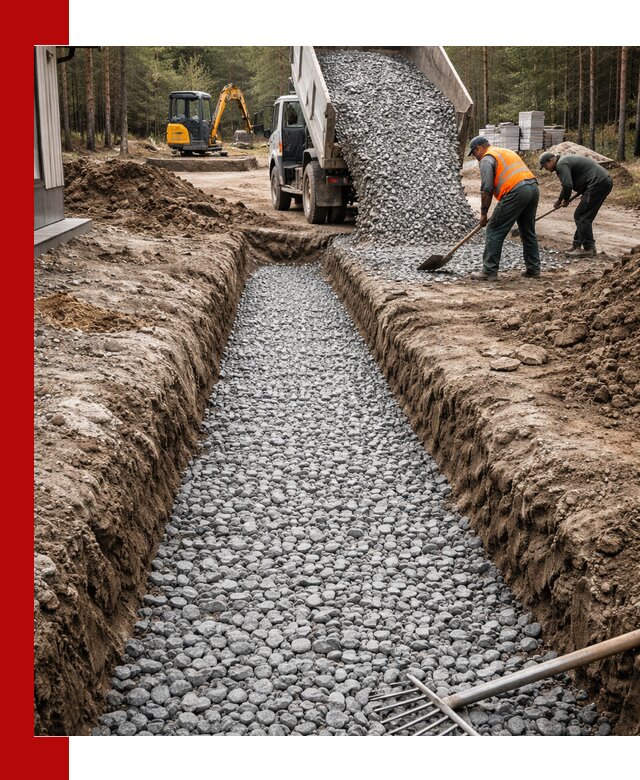 Щебень для дренажа с доставкой в Верхней Пышме высокого качества