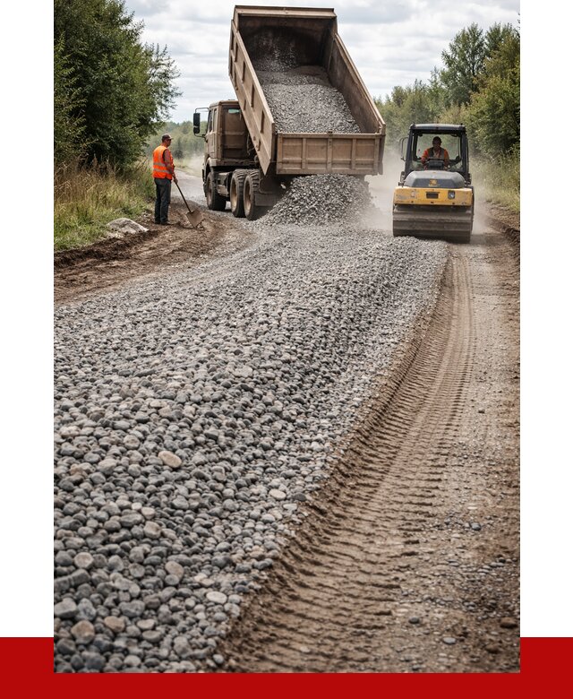Щебень для отсыпки дороги в Верхней Пышме от 2770 р. ПРОНЕРУДВрх