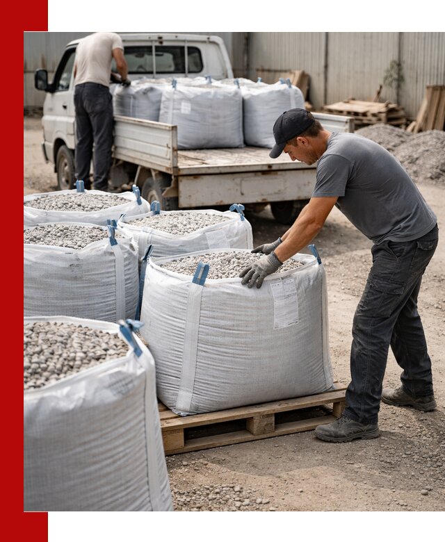 Доставка щебня в мешках по выгодным ценам в Верхней Пышме