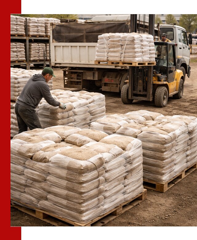 Карьерный песок в мешках с доставкой в Верхней Пышме