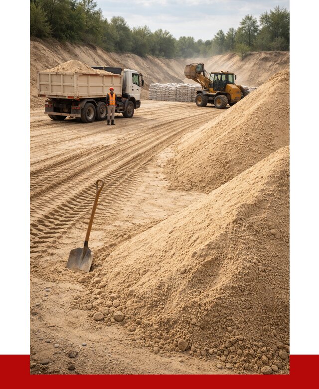 Карьерный песок мелкозернистый в Верхней Пышме от 9234 р. | ПРОНЕРУДВрх