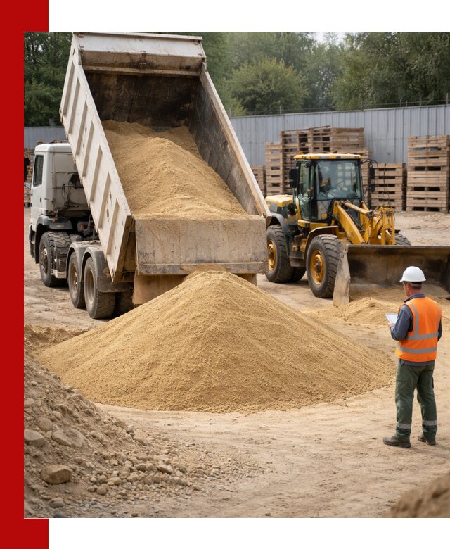 Доставка карьерного мелкозернистого песка в Верхней Пышме