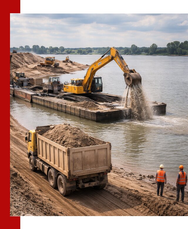 Намывной песок с доставкой в Верхней Пышме оптом и в розницу