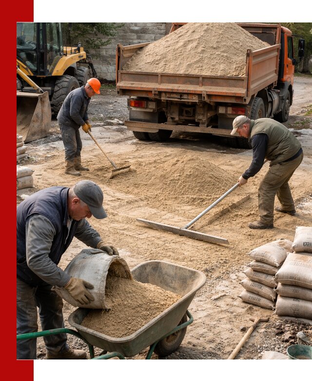 Поставка песка для стяжки в Верхней Пышме с быстрой доставкой