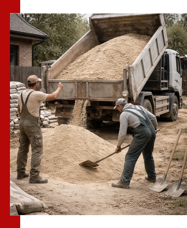 Песок для штукатурки с доставкой в Верхней Пышме качественный и чистый