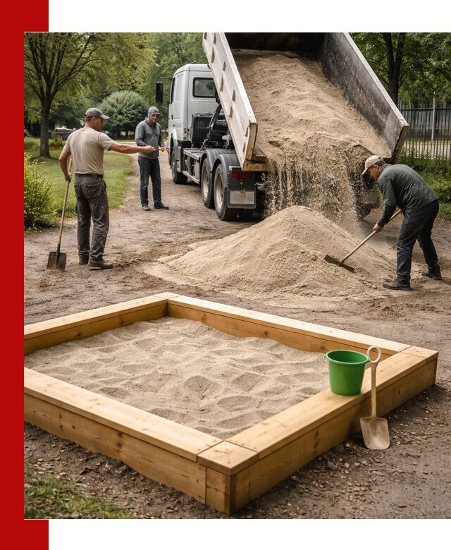 Песок для песочницы с доставкой в Верхней Пышме недорого и чистый