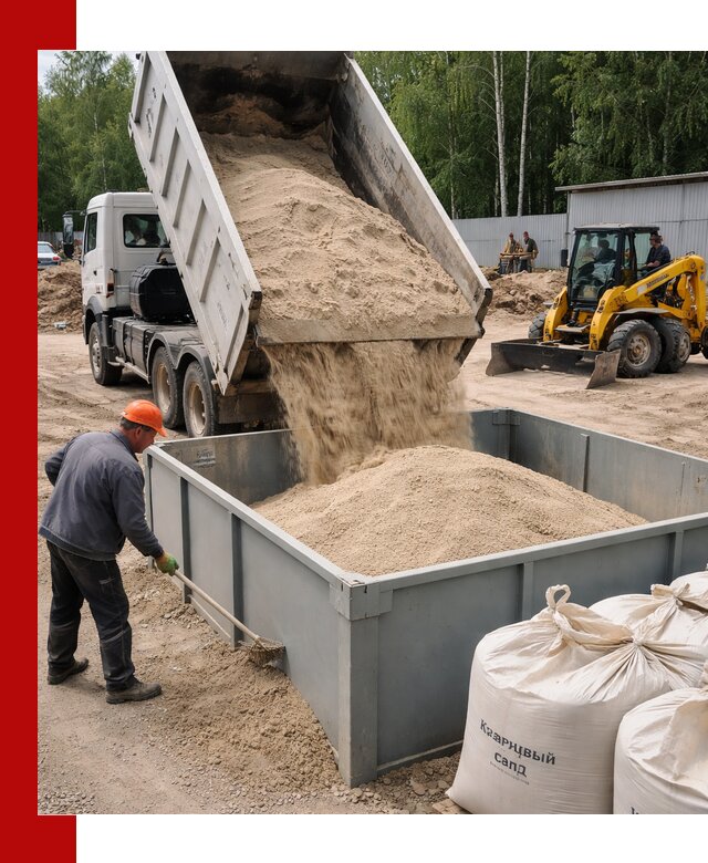 Кварцевый песок для фильтра в Верхней Пышме — доставка и качество