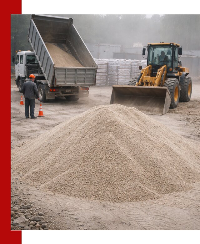Кварцевый песок фракция 0–8 для стройработ в Верхней Пышме