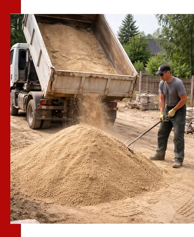 Доставка сухого песка самосвалами в Верхней Пышме
