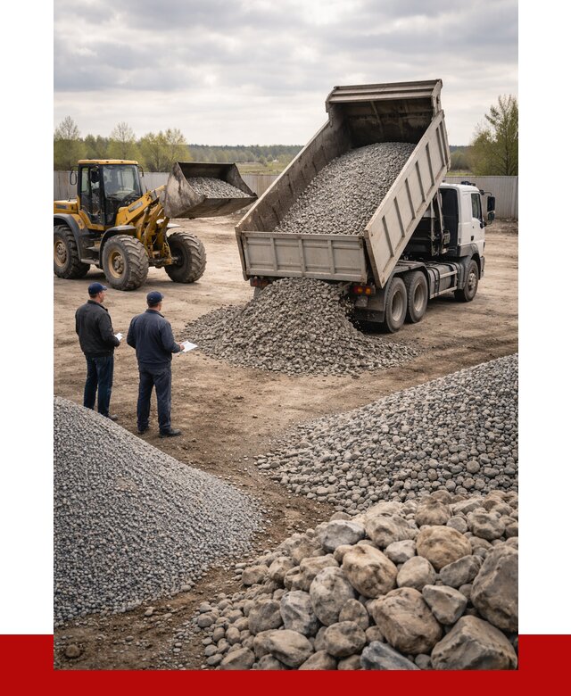 Гравий и камень с доставкой в Верхней Пышме от 4309 р. - ПРОНЕРУДВрх