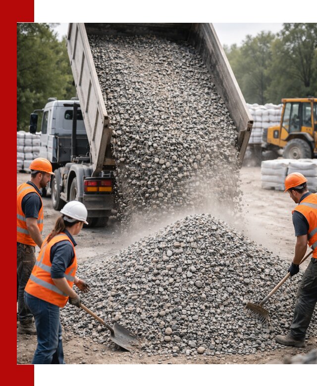 Доставка гравия и камня в Верхней Пышме оптом и в розницу