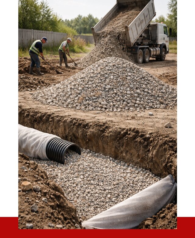 Гравий для дренажа в Верхней Пышме от 2257 р., доставка ПРОНЕРУДВрх