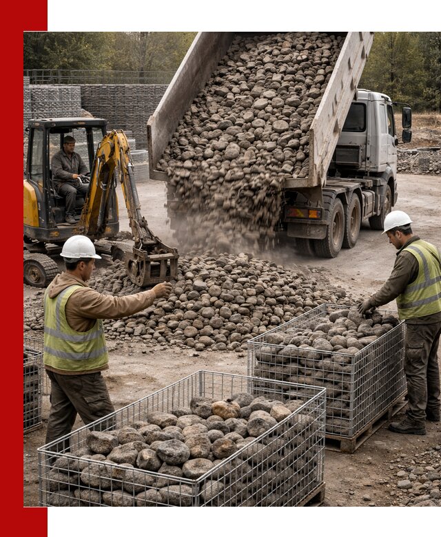 Камень для габионов фракция 100–201 в Верхней Пышме