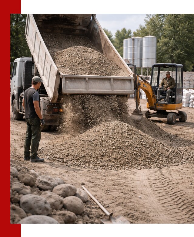 Доставка ПГС С3 в Верхней Пышме самосвалами и миксерами