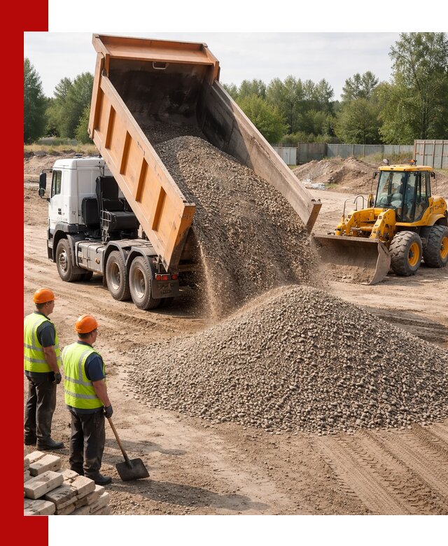 Доставка щебёночно-песчаной смеси ЩПС С7 в Верхней Пышме