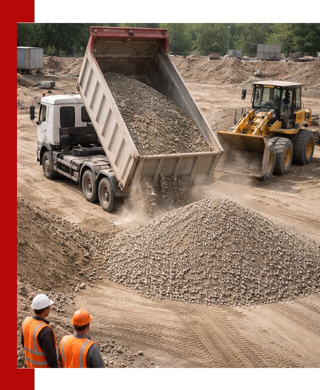 Щебень с песком (ЩГПС С2) с доставкой в Верхней Пышме