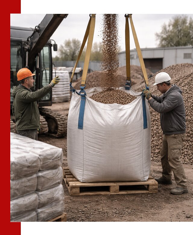 Керамзит в биг-бегах с доставкой в Верхней Пышме