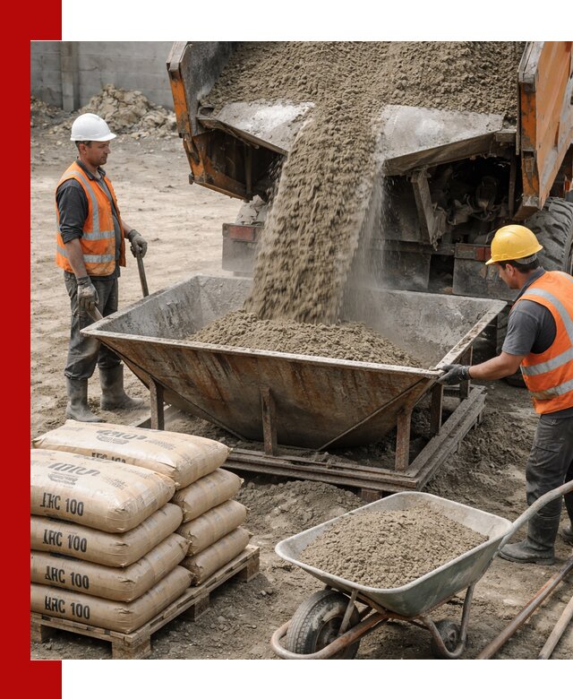 Доставка цементно-песчаной смеси М100 в Верхней Пышме