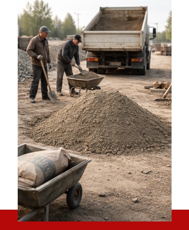 Цементно-песчаная смесь М150 в Верхней Пышме от 4822 р. | ПРОНЕРУДВрх