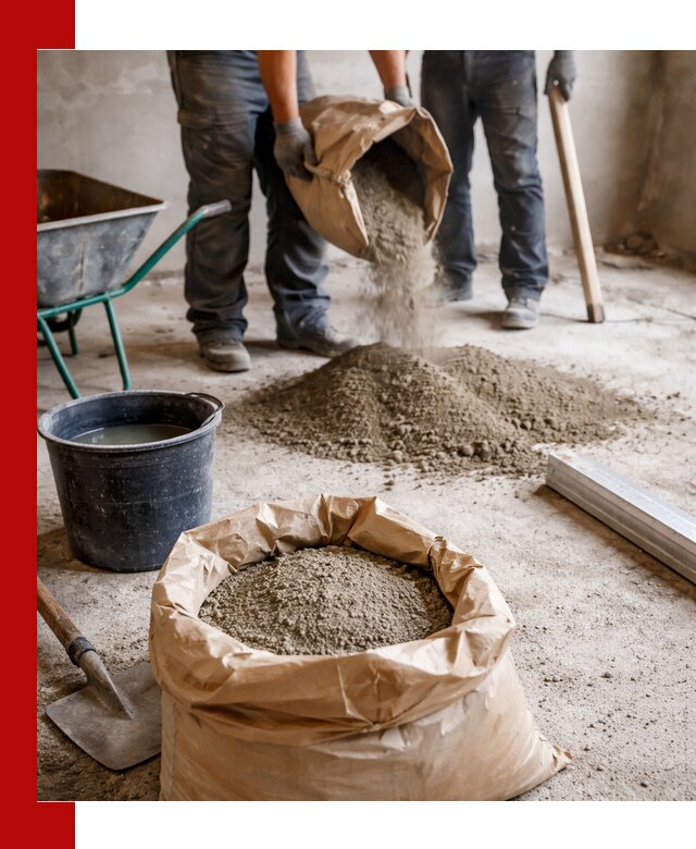 Доставка сухой смеси для стяжки в Верхней Пышме