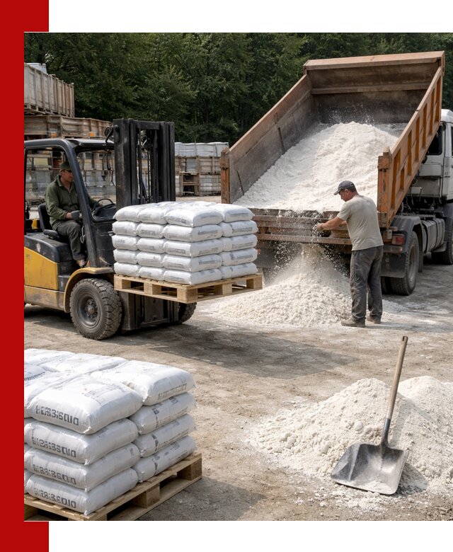 Доставка строительной извести оптом и в розницу в Верхней Пышме