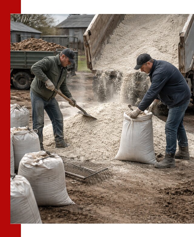 Доставка извести пушонки в Верхней Пышме оптом и мелким оптом