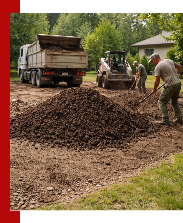 Доставка и укладка грунта для газона в Верхней Пышме