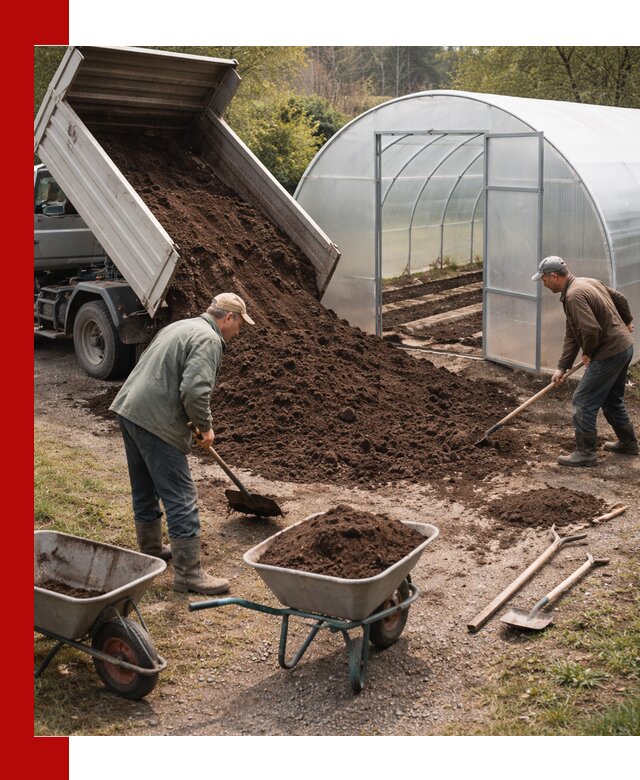 Грунт для теплицы с доставкой в Верхней Пышме — плодородный субстрат под растения