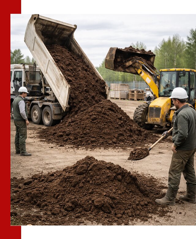 Доставка торфа оптом и в мешках в Верхней Пышме