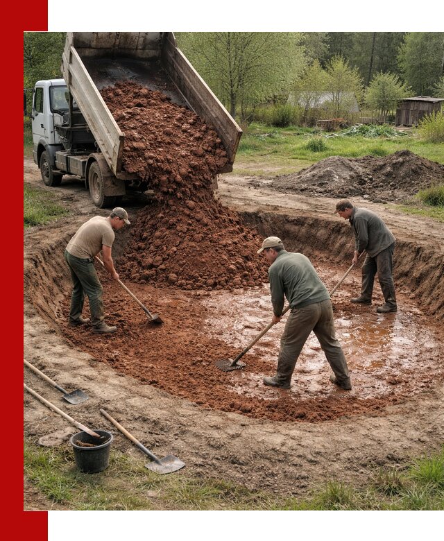Купить качественную глину для пруда в Верхней Пышме