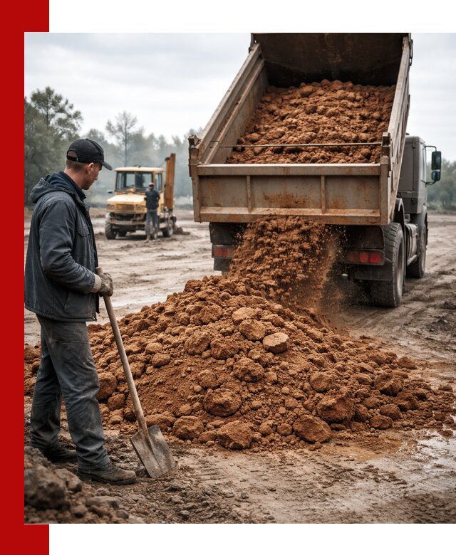 Глина для засыпки в Верхней Пышме с доставкой самосвалами