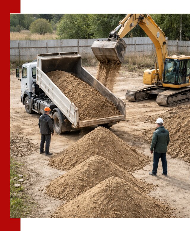 Доставка супеси вагонными и автопартиями в Верхней Пышме
