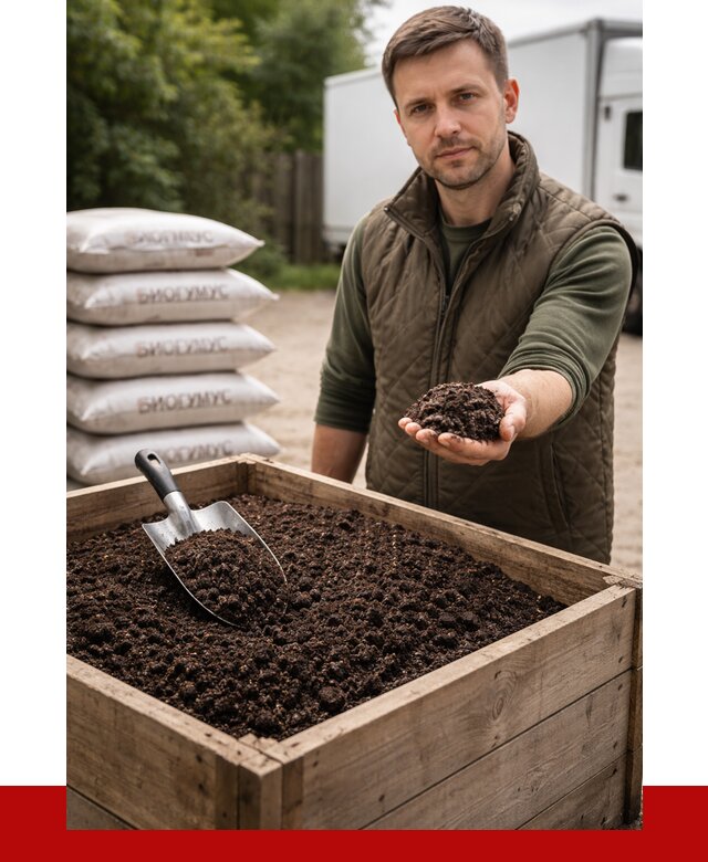 Купить биогумус в Верхней Пышме с доставкой от 8721 р. за куб | ПРОНЕРУДВрх