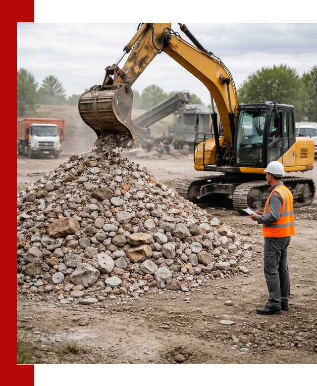 Доставка и вывоз строительного боя в Верхней Пышме