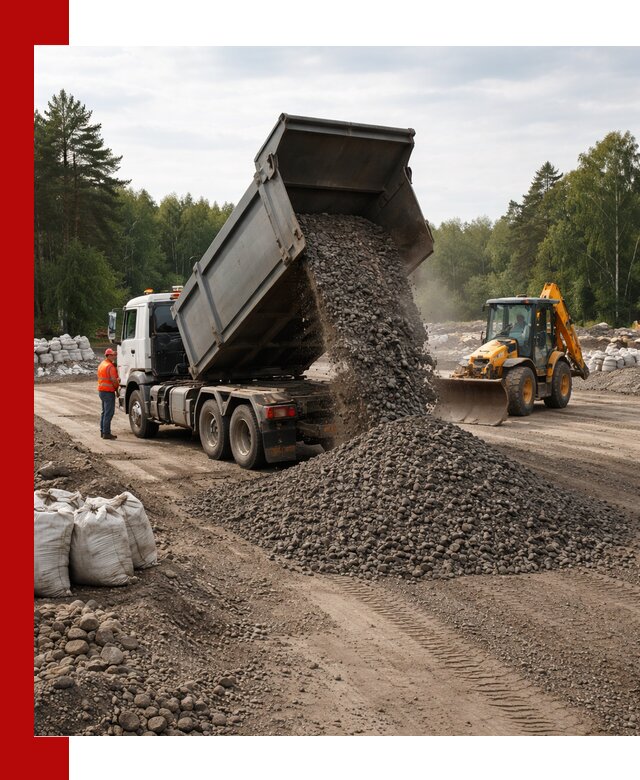 Доставка дробленого асфальта в Верхней Пышме для дорожных работ