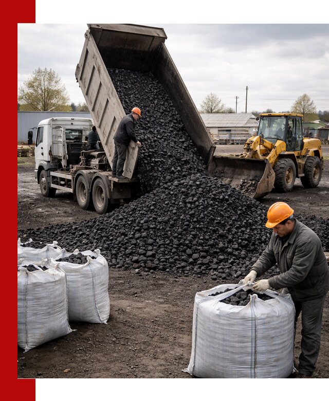 Доставка каменного угля в Верхней Пышме оптом и в розницу