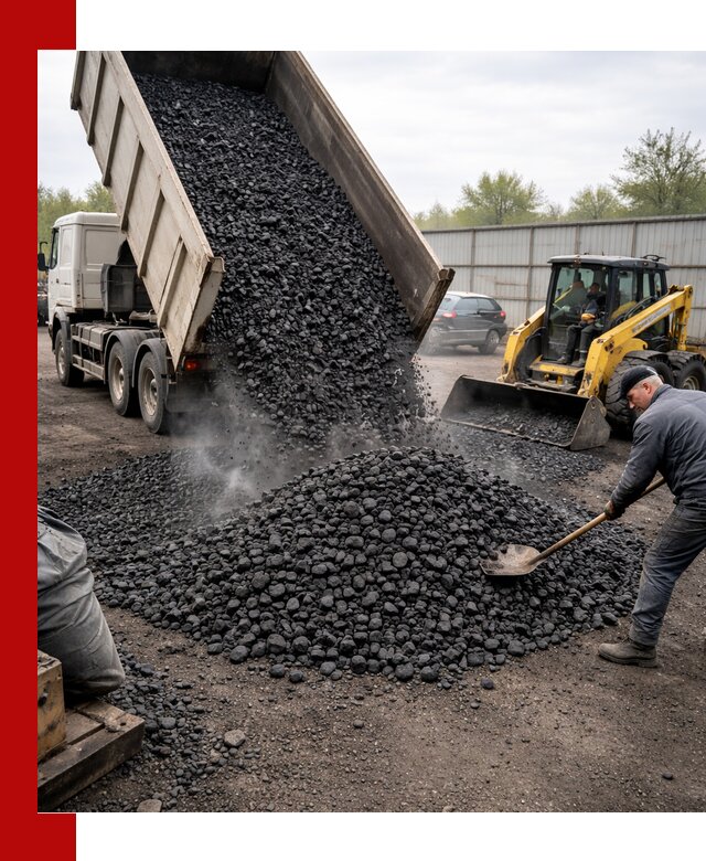 Доставка угля орех в Верхней Пышме оптом и в розницу