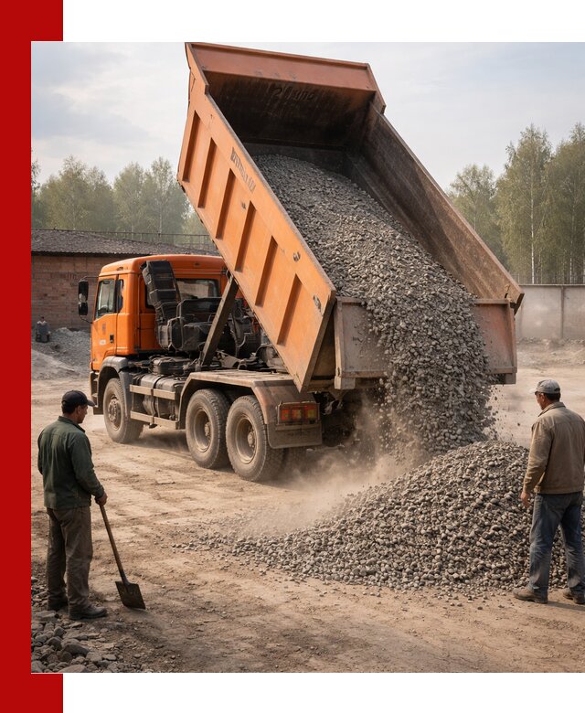 Доставка самосвалом 20 м3 в Верхней Пышме быстро и надежно